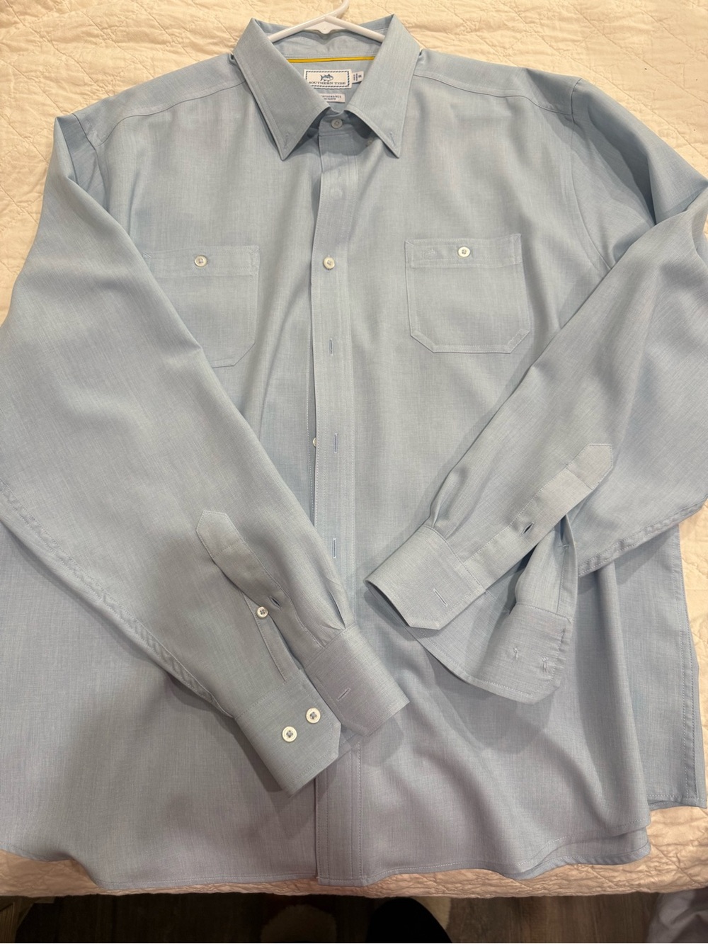 Southern Tide Light Blue Long-Sleeve Dress Shirt